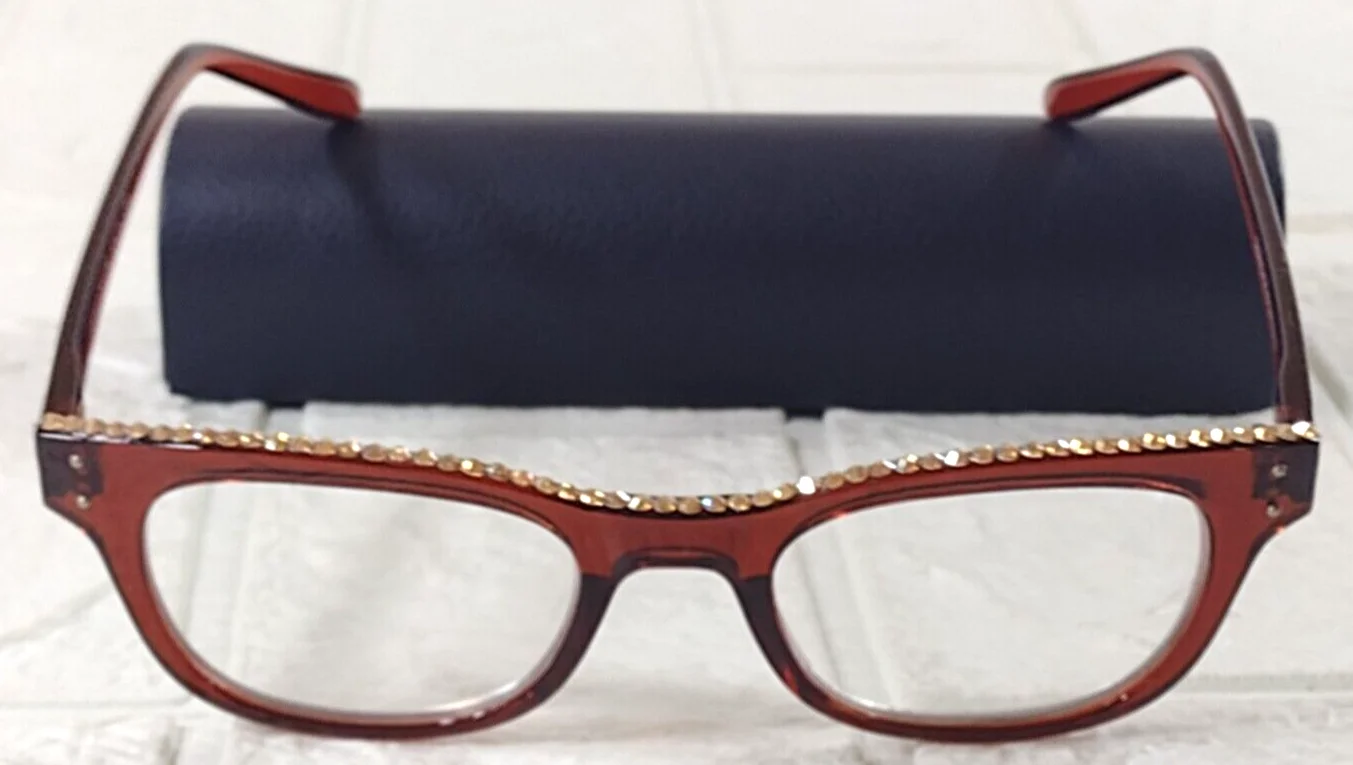 Jimmy Crystal New York Women’s Eyeglasses JCR275 + 200 Swarovski Crystals