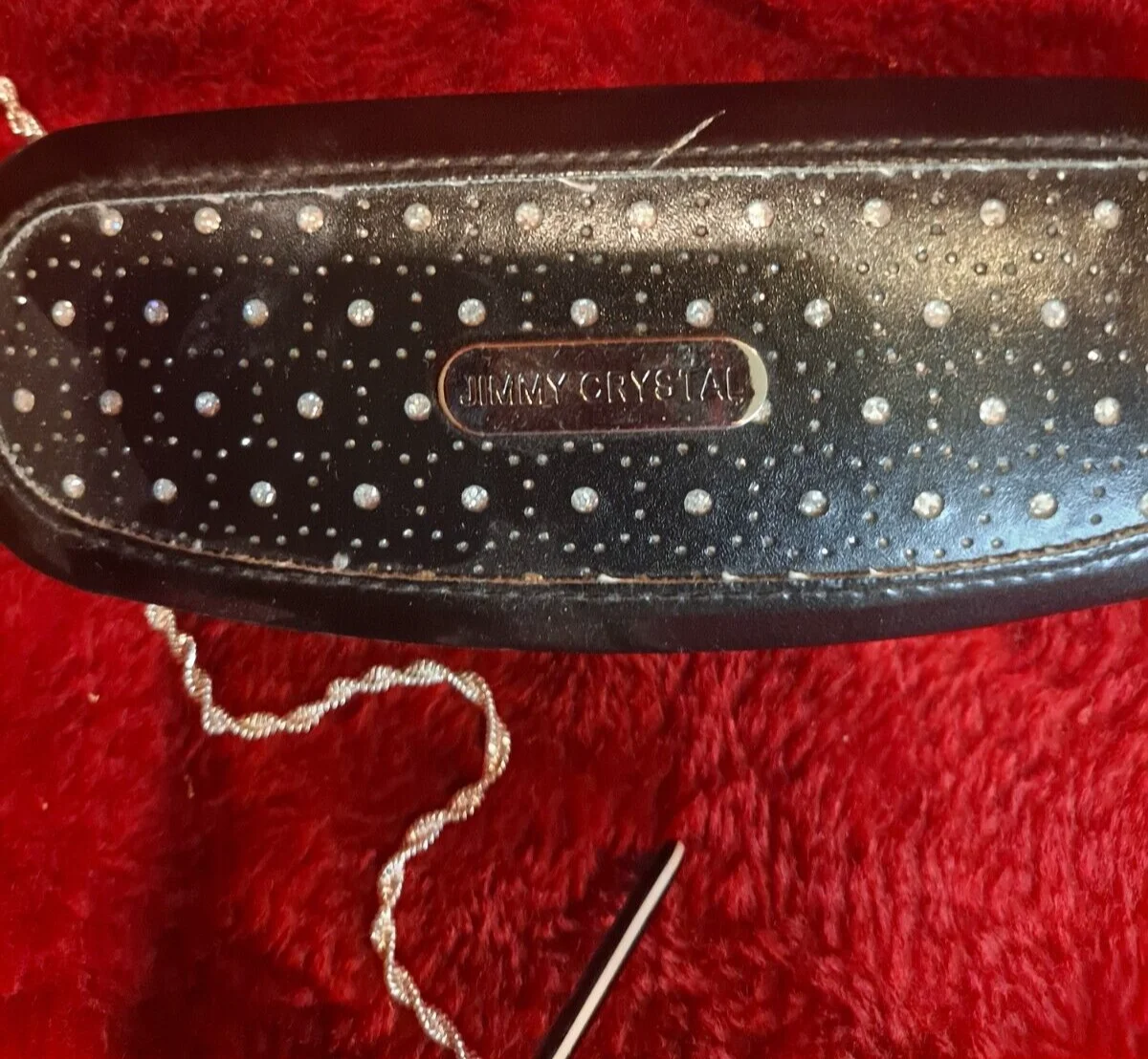 Jimmy Crystal New York Women’s Eyeglasses JCR222+2.00 Swarovski &Case/Chain 3