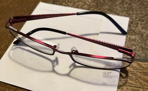 Jimmy Crystal Optical Eyeglass frame. Design: Temptation Color: Black 51-18 4