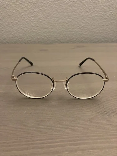 JINS Eyeglasses Frame LMF-15A-309B Black And Gold Frame Designed In Tokyo 3