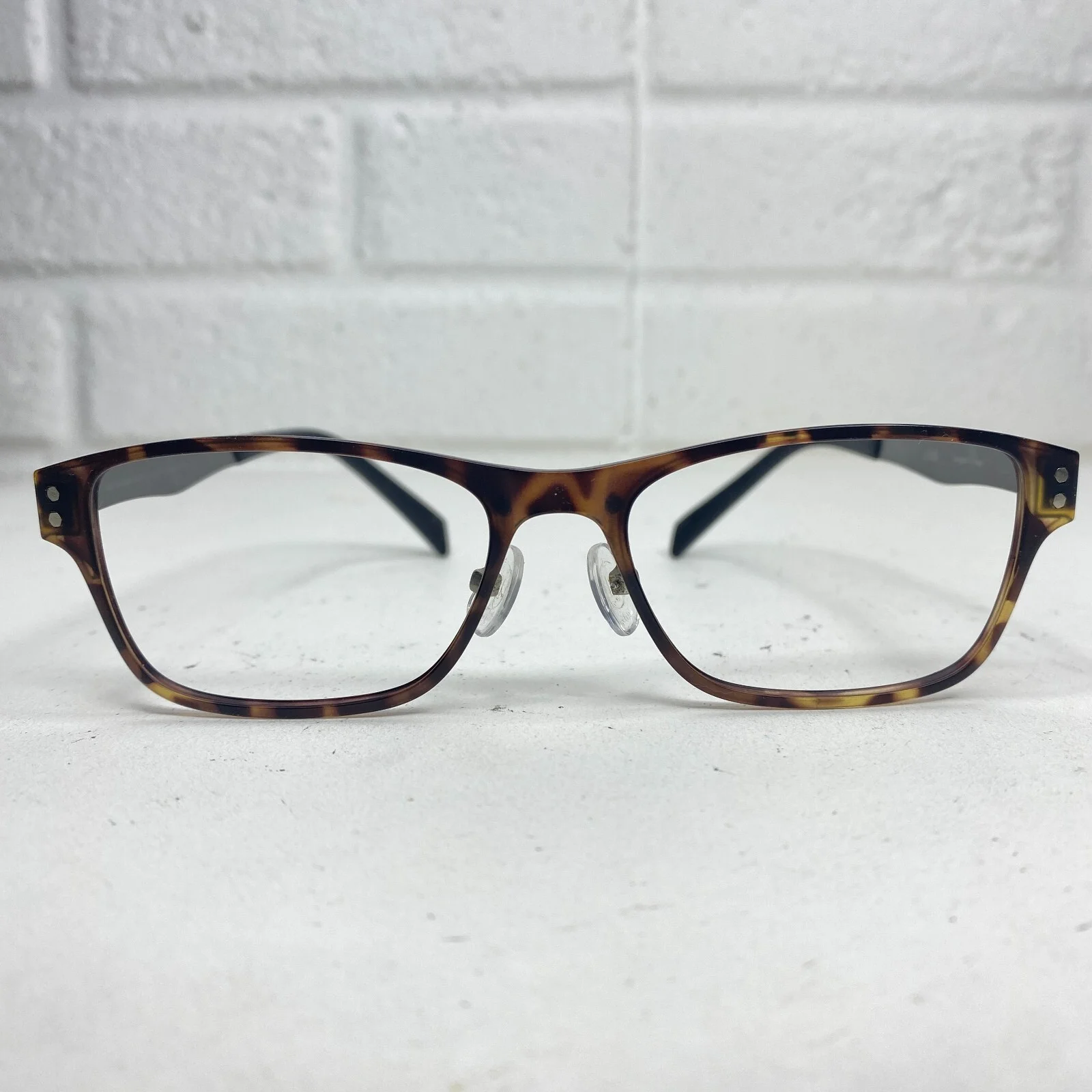 Jins Eyeglasses Frames 51-16-144 33 Lightweight Brown Tortoise 18056