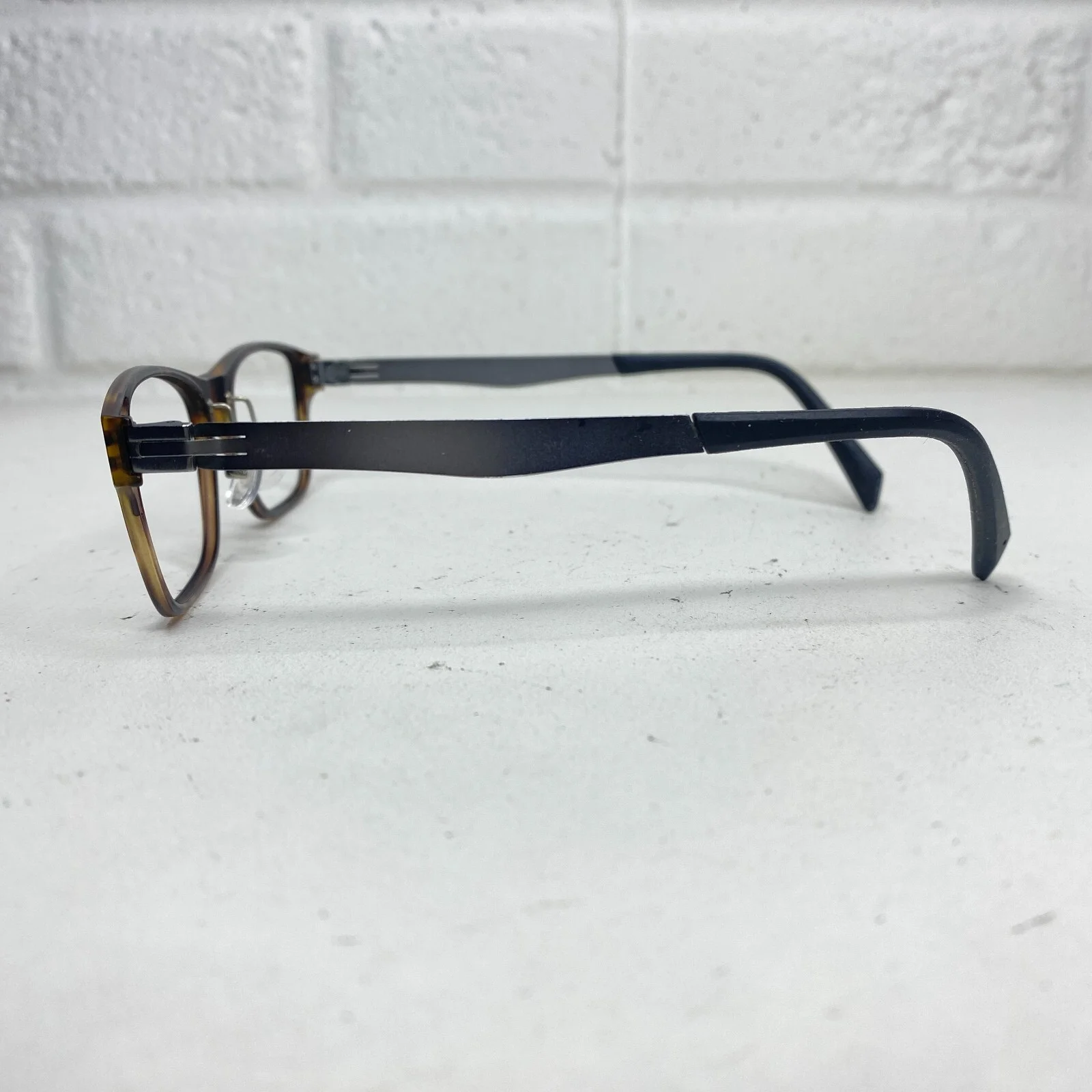 Jins Eyeglasses Frames 51-16-144 33 Lightweight Brown Tortoise 18056 2