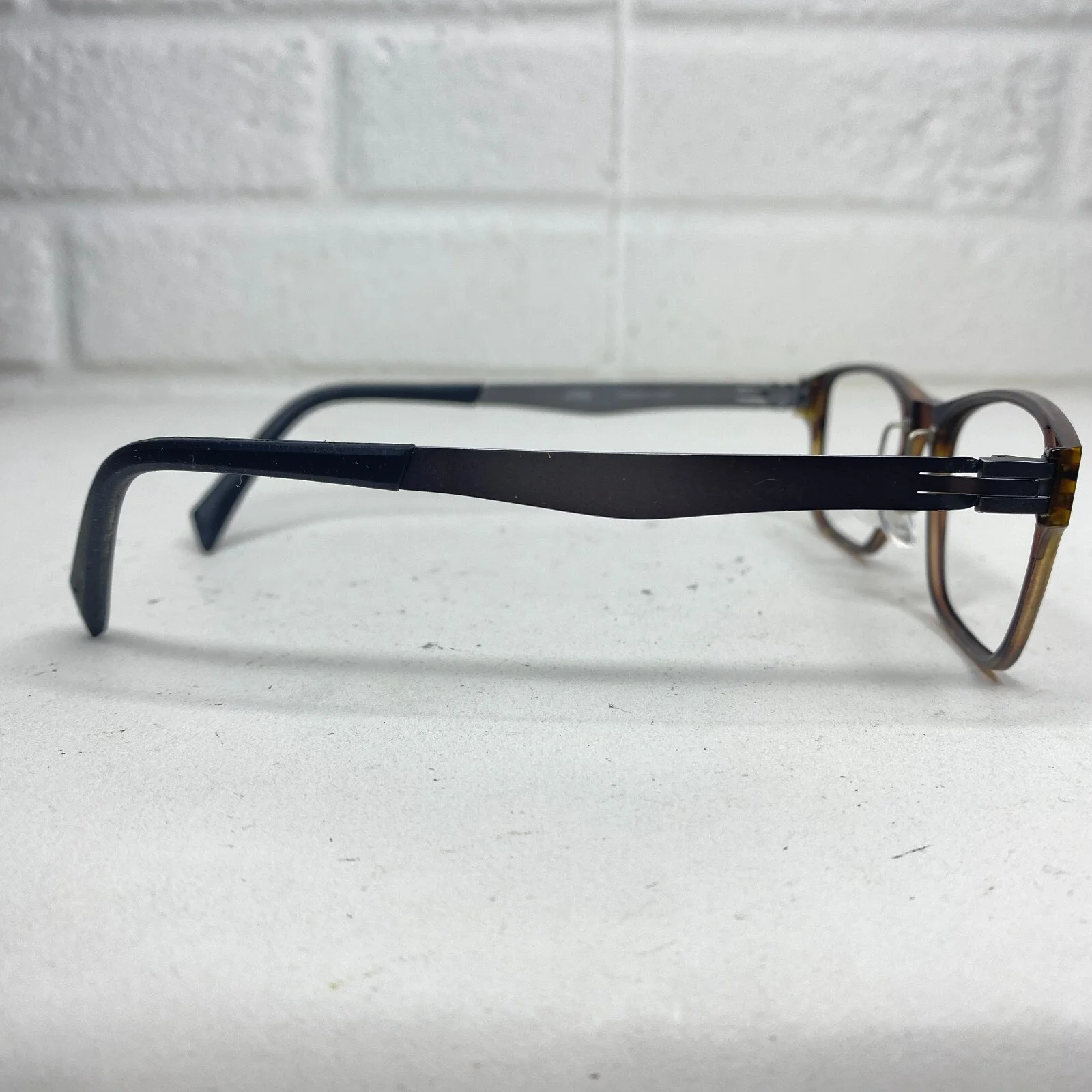 Jins Eyeglasses Frames 51-16-144 33 Lightweight Brown Tortoise 18056 4