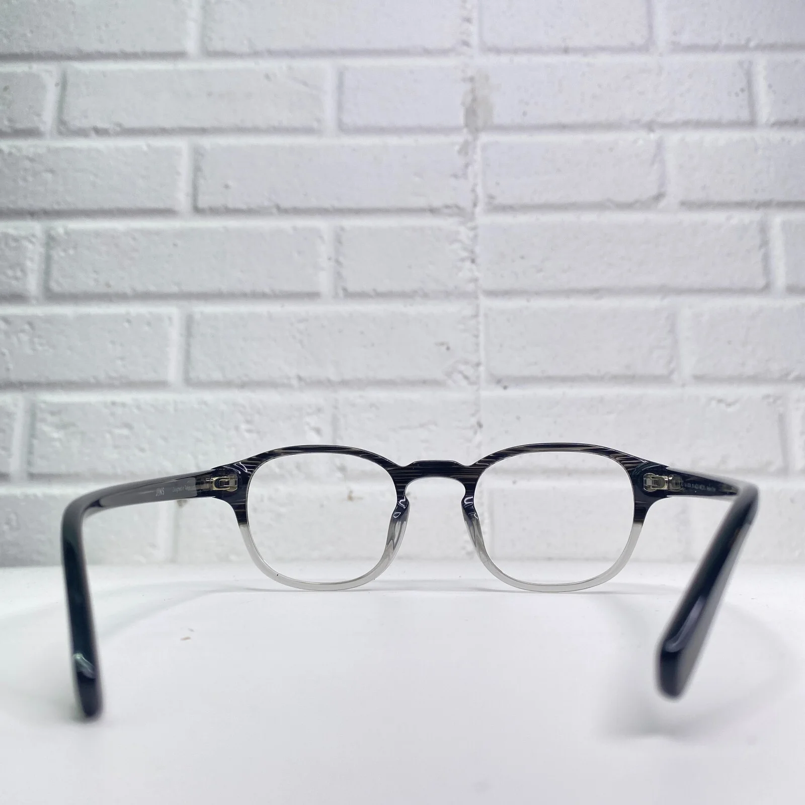 Jins MCF-15A-U031A Eyeglasses Frames Black Clear Womens 46-21-140 22541 4