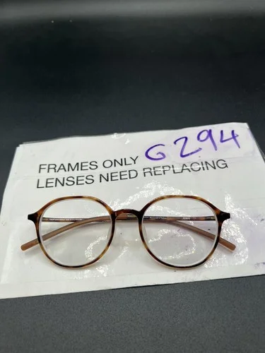 JINS Uuf 21s Eyeglasses Frames Brown Tortoise Mens frames 51