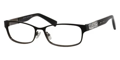 Jiy Choo 124 Eyeglasses Women 0KI8 Matte Black Rectangle 54 New 100% Authentic 1