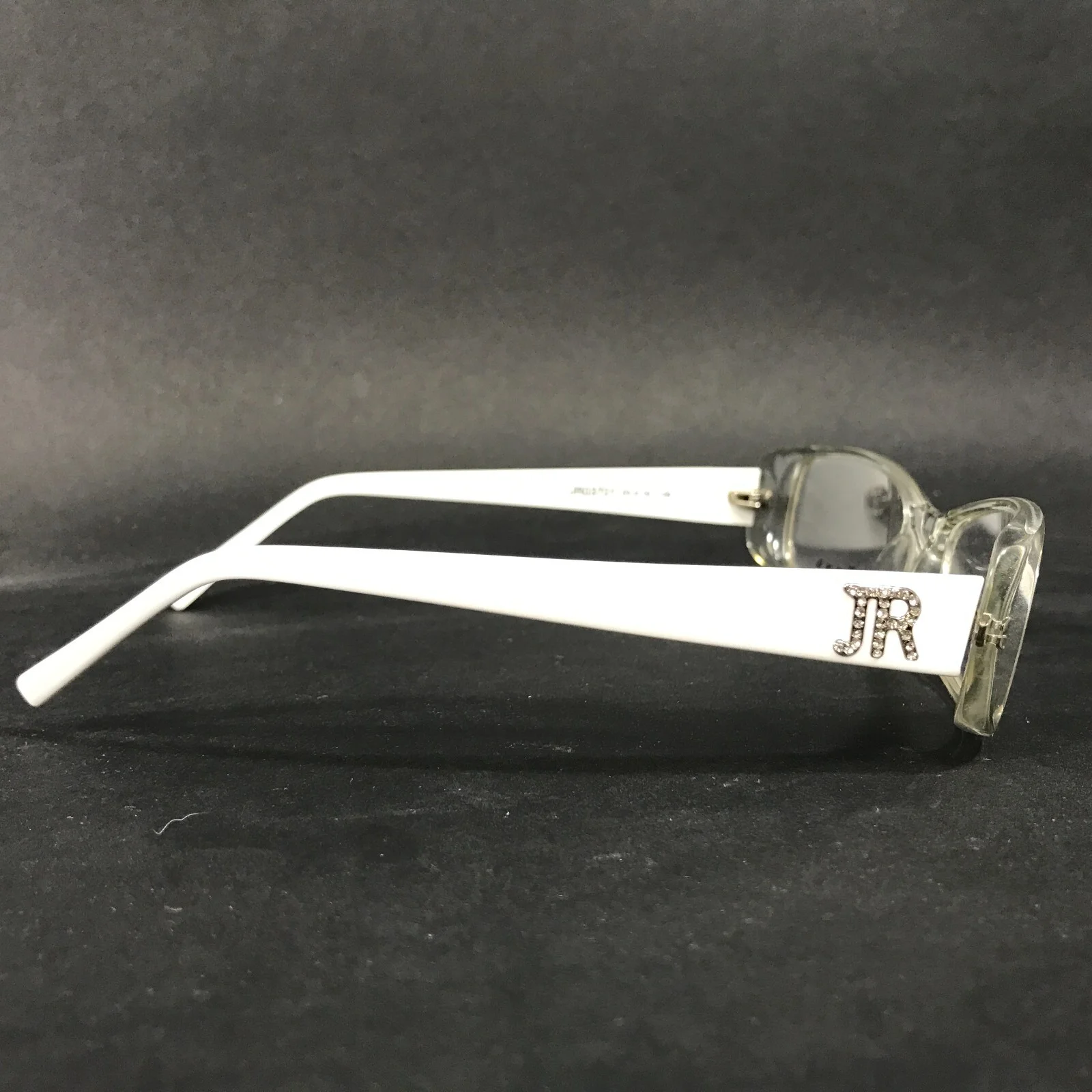 John Richmond JR03701 Eyeglasses Frames White Clear Cat Eye Full Rim 53-16-135 3