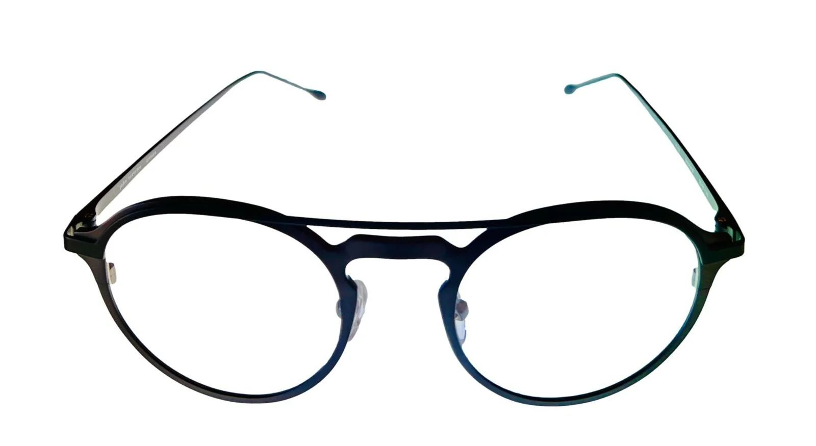 John Varvatos Eyeglasses Frames V160 Gunmetal Black Grey Round 50-21-140 w/Case 2