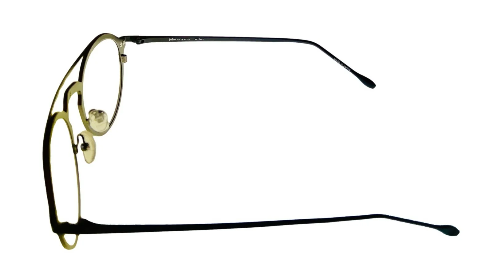 John Varvatos Eyeglasses Frames V160 Gunmetal Black Grey Round 50-21-140 w/Case 3