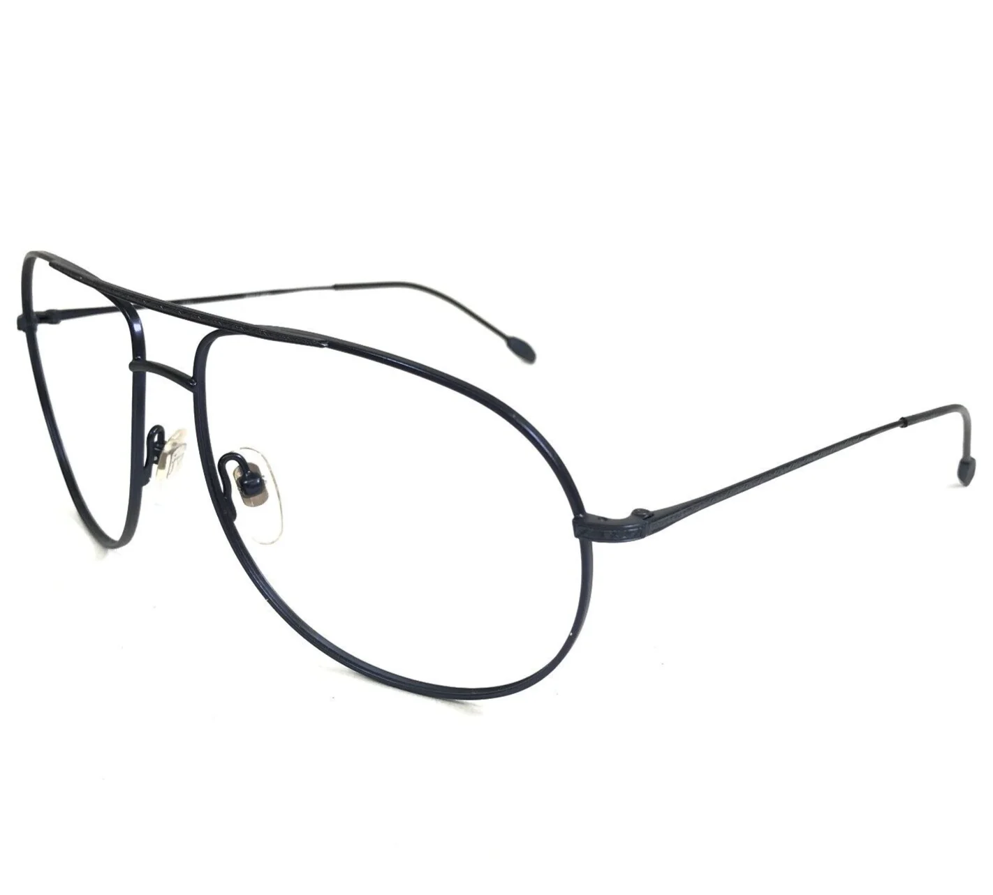 John Varvatos Eyeglasses Frames V761 MIDNIGHT BLUE Matte Aviators 60-15-140 1