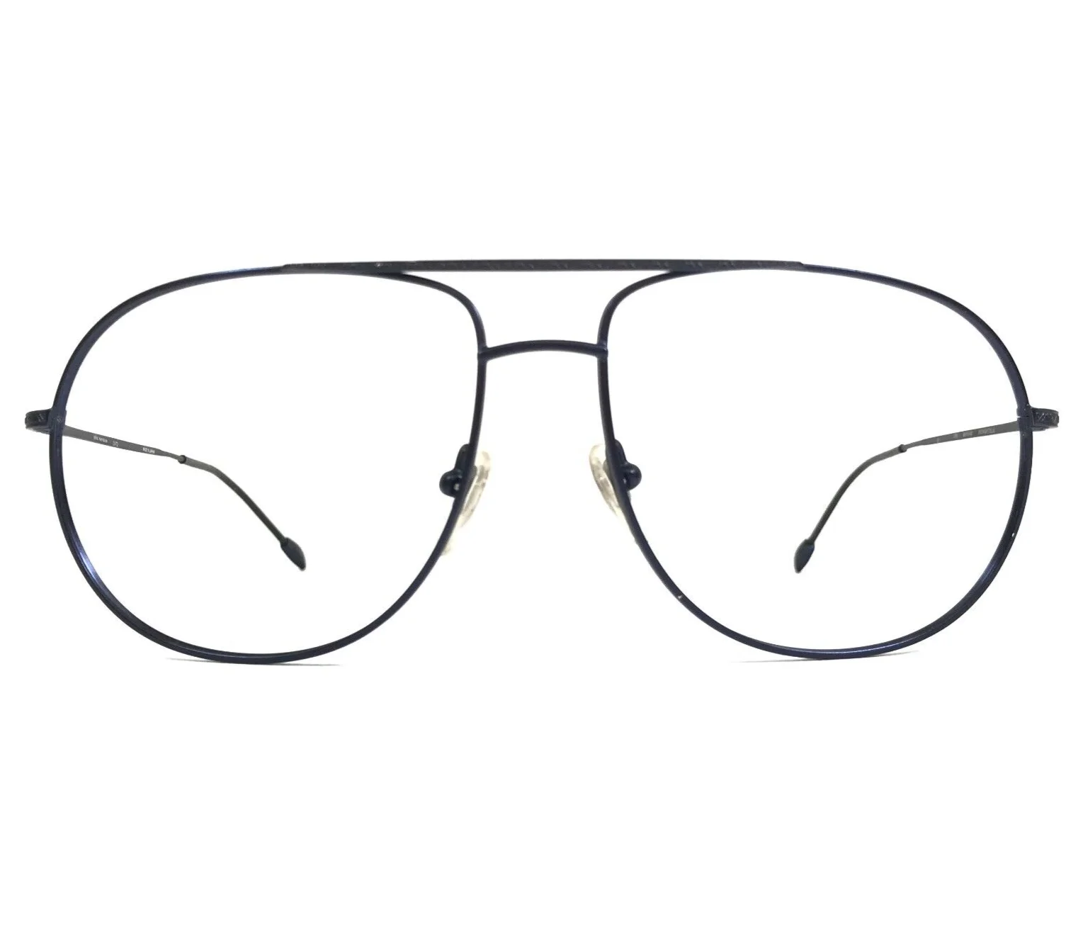 John Varvatos Eyeglasses Frames V761 MIDNIGHT BLUE Matte Aviators 60-15-140 2