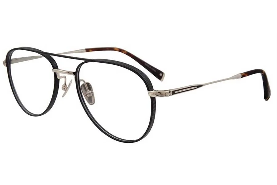 John Varvatos Eyeglasses JV V175 Black Gold 54mm Aviator V 175