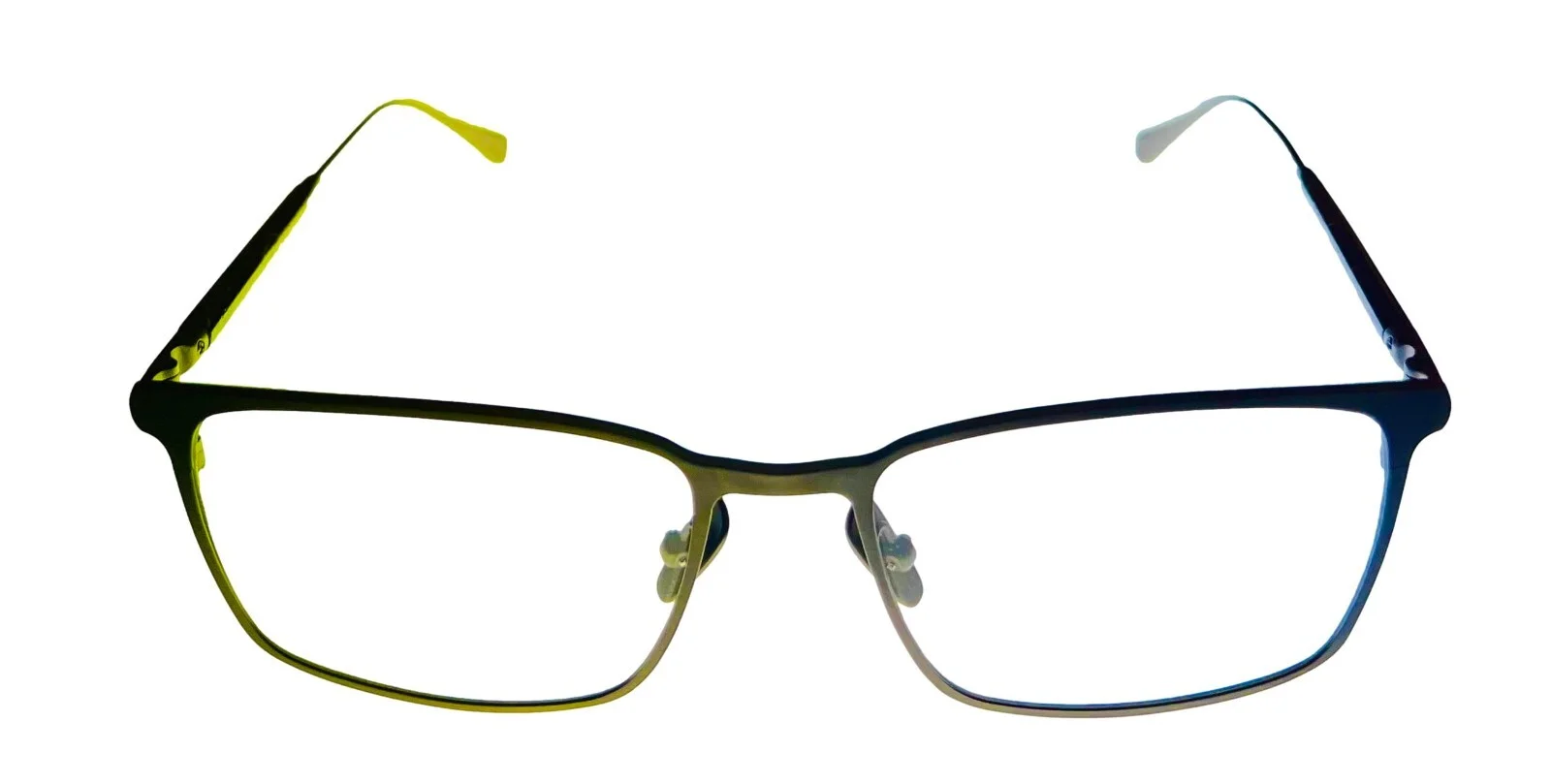 John Varvatos Mens Rectangle Titanium Metal Eyewear Frame V179 Matte Gun 56mm 2