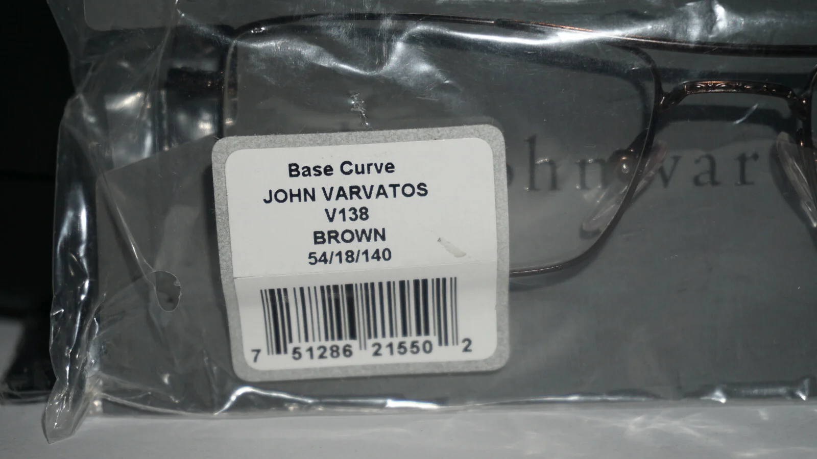 John Varvatos New Authentic Eyeglasses Base Curve Brown V138 54 18 140 2