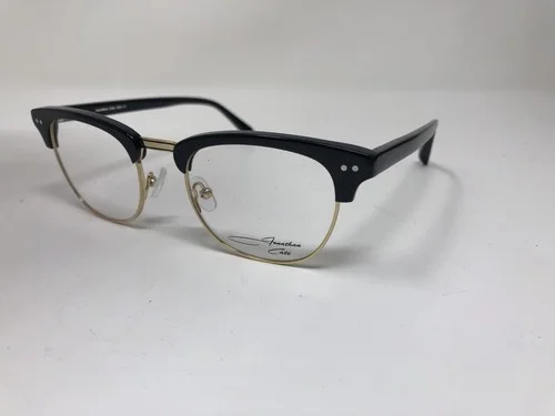 Jonathan Cafe Eyeglasses Frame VECTOR 966 Black Gold 49-19-145 Horn Rim Vtg GE76 3