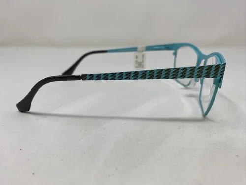 Jonathan Cate USA Vector 384 TURQ/GUN 53-18-135 Turquoise Eyeglasses Frame C77 4