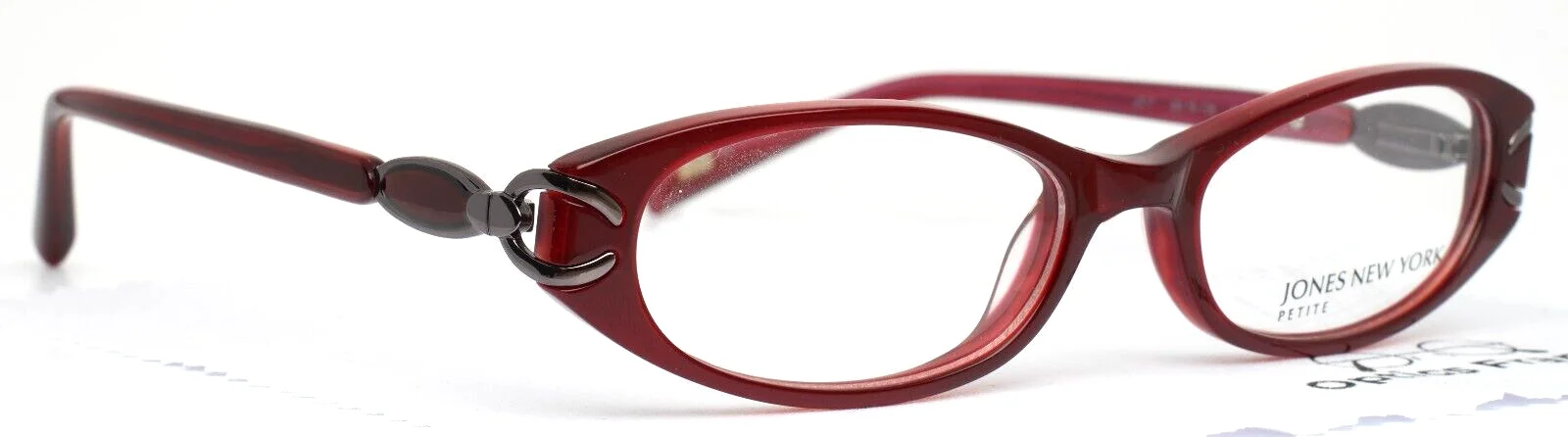 JONES NEW YORK J217 Ruby Womens Oval Petite Eyeglasses 49-16-135 B:27 3