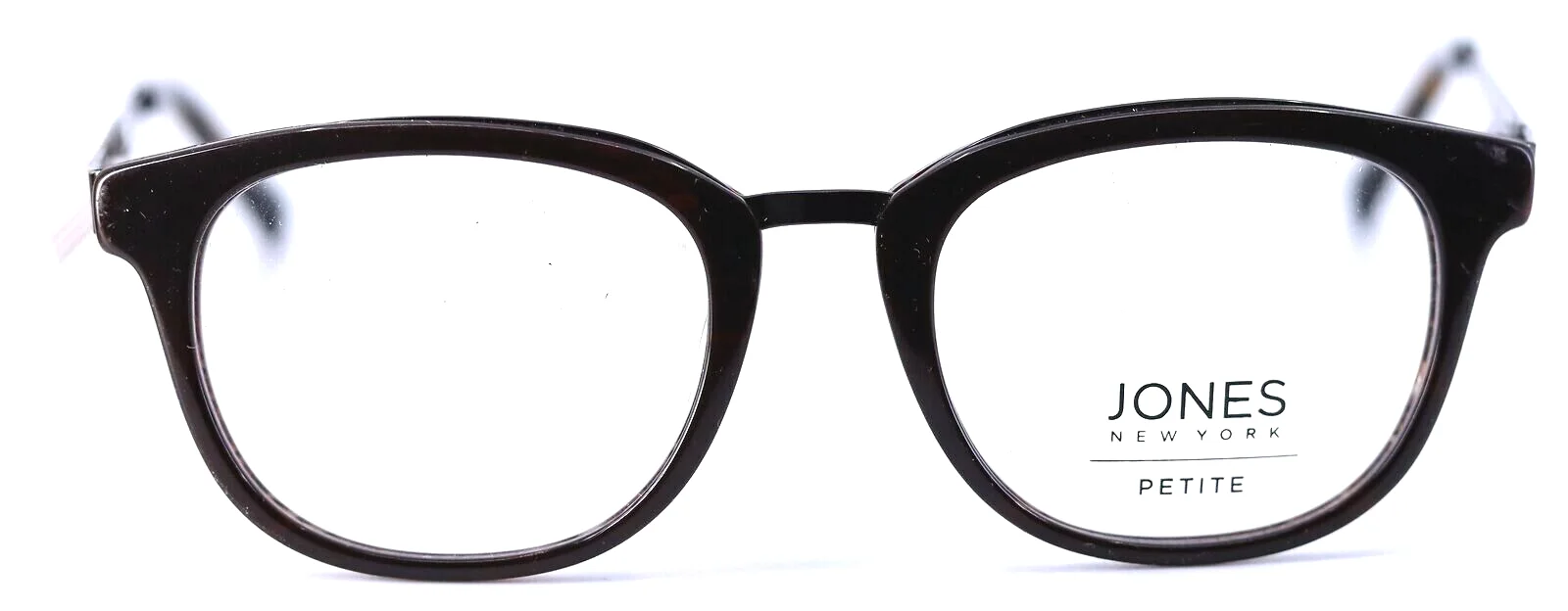 Jones New York J234 Brown Square Womens Petite Eyeglasses Frames 47-19-135 2