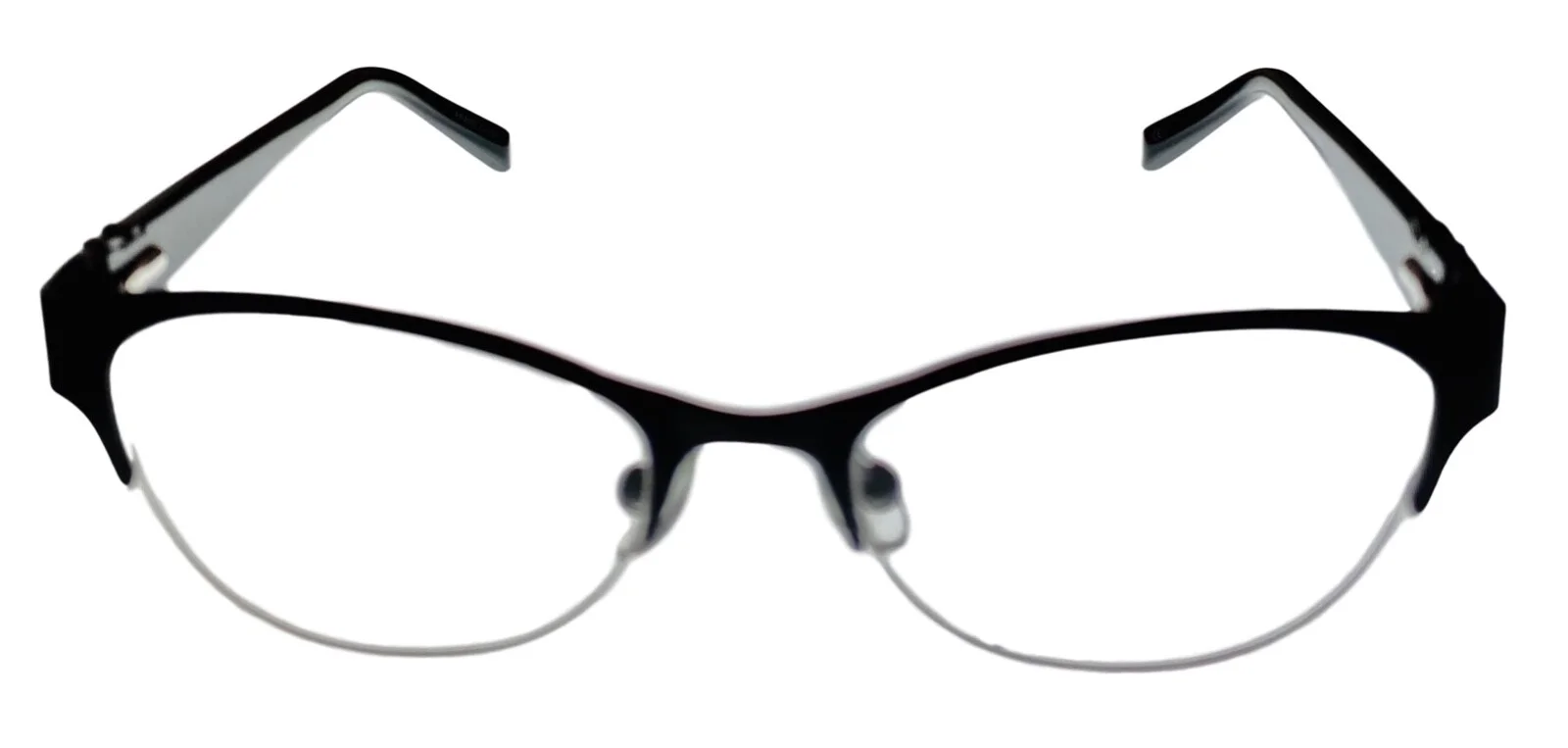 Jones New York Mens Ophthalmic Rimless Tear Drop Eyewear Frame, J139 Black. 49mm 2