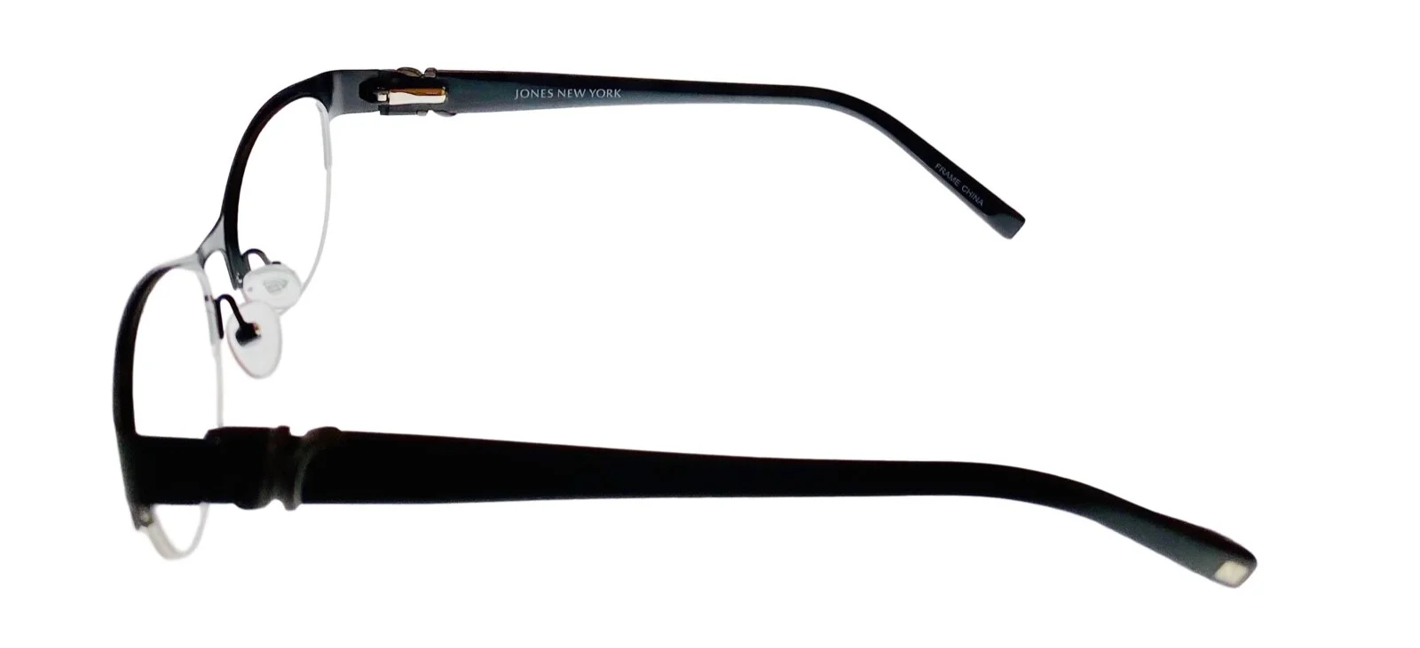 Jones New York Mens Ophthalmic Rimless Tear Drop Eyewear Frame, J139 Black. 49mm 3