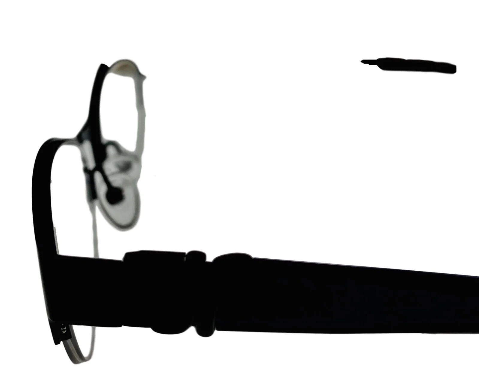 Jones New York Mens Ophthalmic Rimless Tear Drop Eyewear Frame, J139 Black. 49mm 4