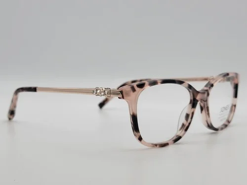 Jones New York VJOP248 Pink Havana Square Eyeglass Frame 49-16-140
