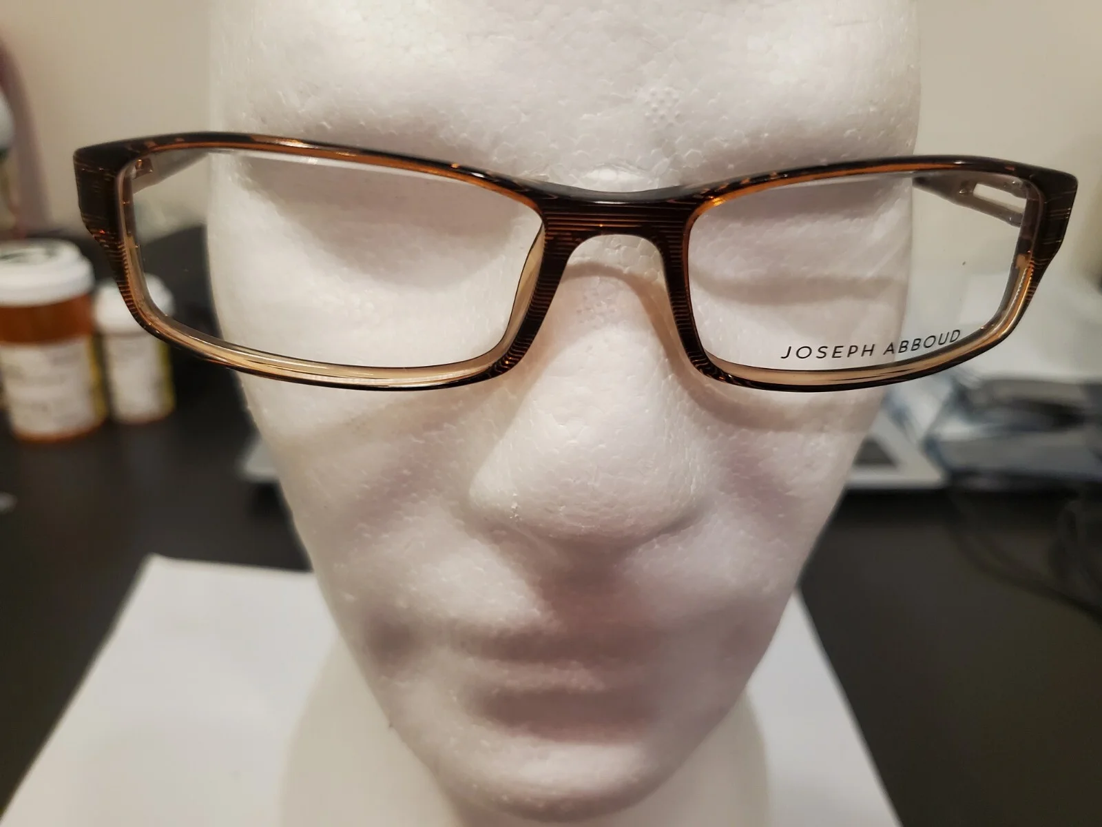 Joseph Abboud JA172 PUMPKINALE BROWN Mens Eyeglasses 53/17/140 B:26 NEW 2