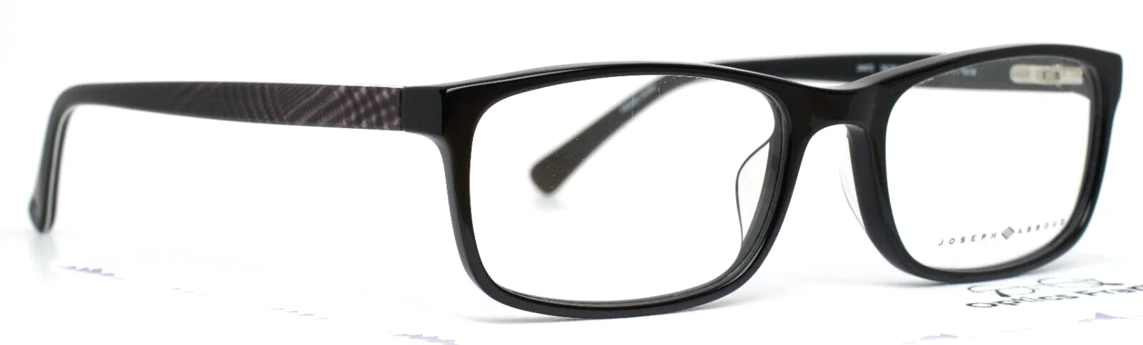 JOSEPH ABBOUD JA4072 001 Black Mens Rectangle Full Rim Eyeglasses 55-18-145 B:35 3