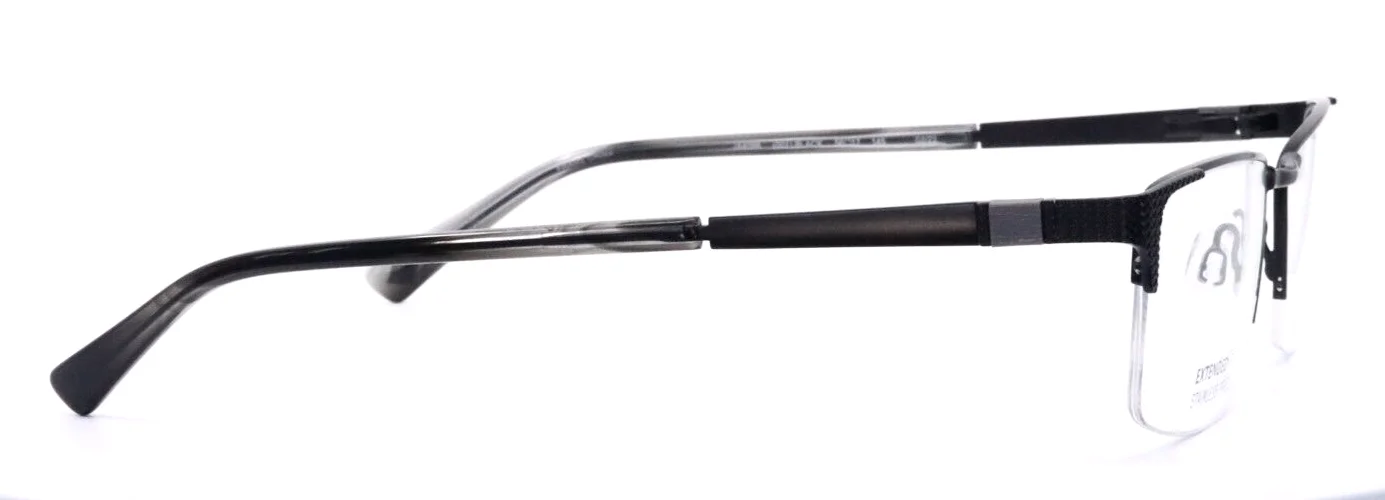 JOSEPH ABBOUD JA4086 001 Black Mens Rectangle Half Rim Eyeglasses 56-17-145 B:33 4