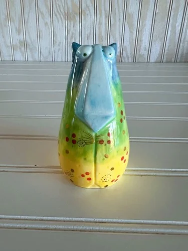 Joy Cat Vintage Ceramic Cat Eyeglass Holder
