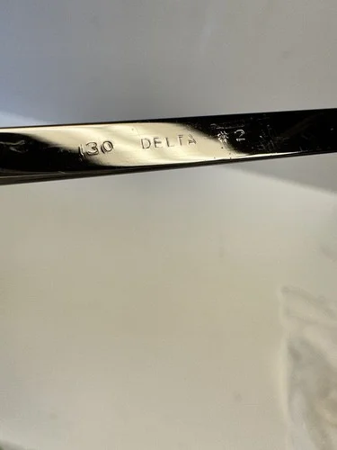 JOY OPTICS CHROME FRAME EYEGLASSES DELTA STYLE JAPAN WITH TAG 4