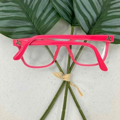 Juicy Couture Black Hot Pink Round Plastic Lightweight JU939 Glasses Frames 3
