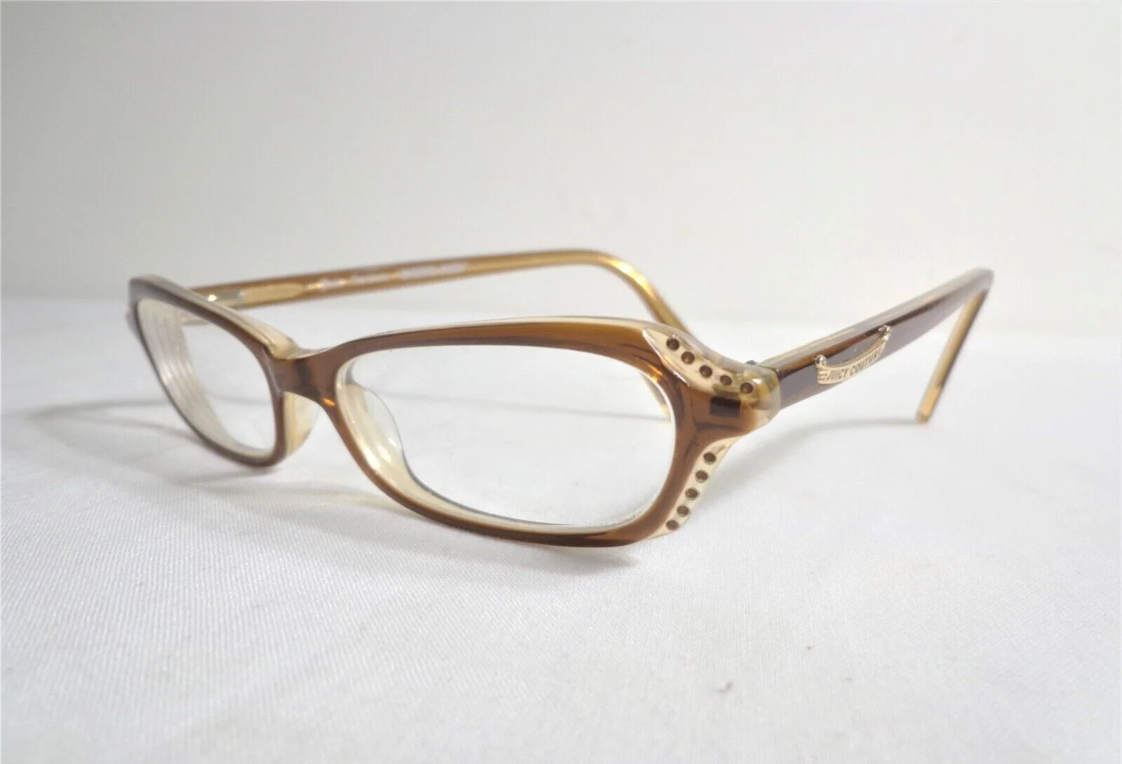 JUICY COUTURE BLING 01T0 50-14-135 EYEGLASSES BROWN FULL RIM FRAME,ITALY