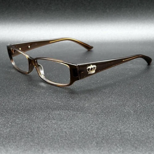 Juicy Couture Drama Queen Eyeglasses Frame Brown Crystal 53-13-135 Used