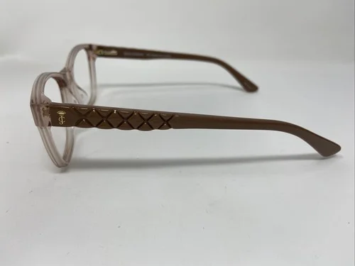 JUICY COUTURE EYEGLASSES FRAME JU 185 3DV 50/17/95 BROWN BEIGE CRYSTAL 2