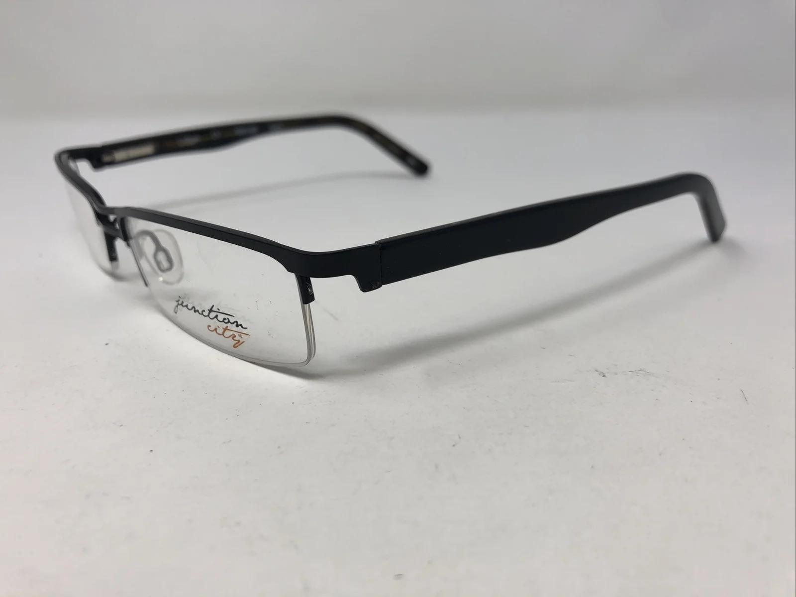 junction city Eyeglasses Frames PORTLAND 53-18-135 Black Half Rim TA98 2