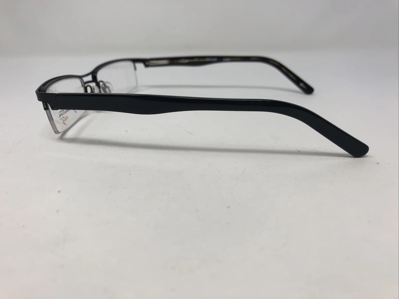 junction city Eyeglasses Frames PORTLAND 53-18-135 Black Half Rim TA98 3