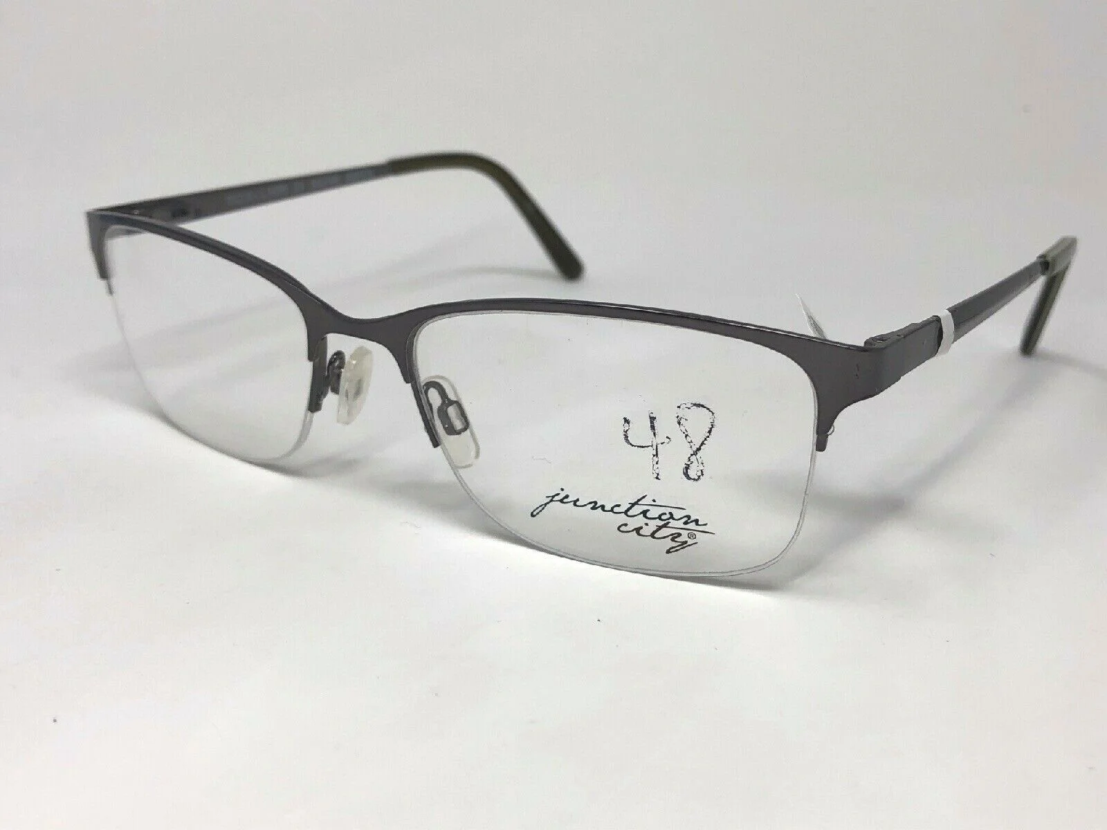 JUNCTION CITY “ROCKFORD” Eyeglasses Frame 55-18-145 Gunmetal/Olive SZ25