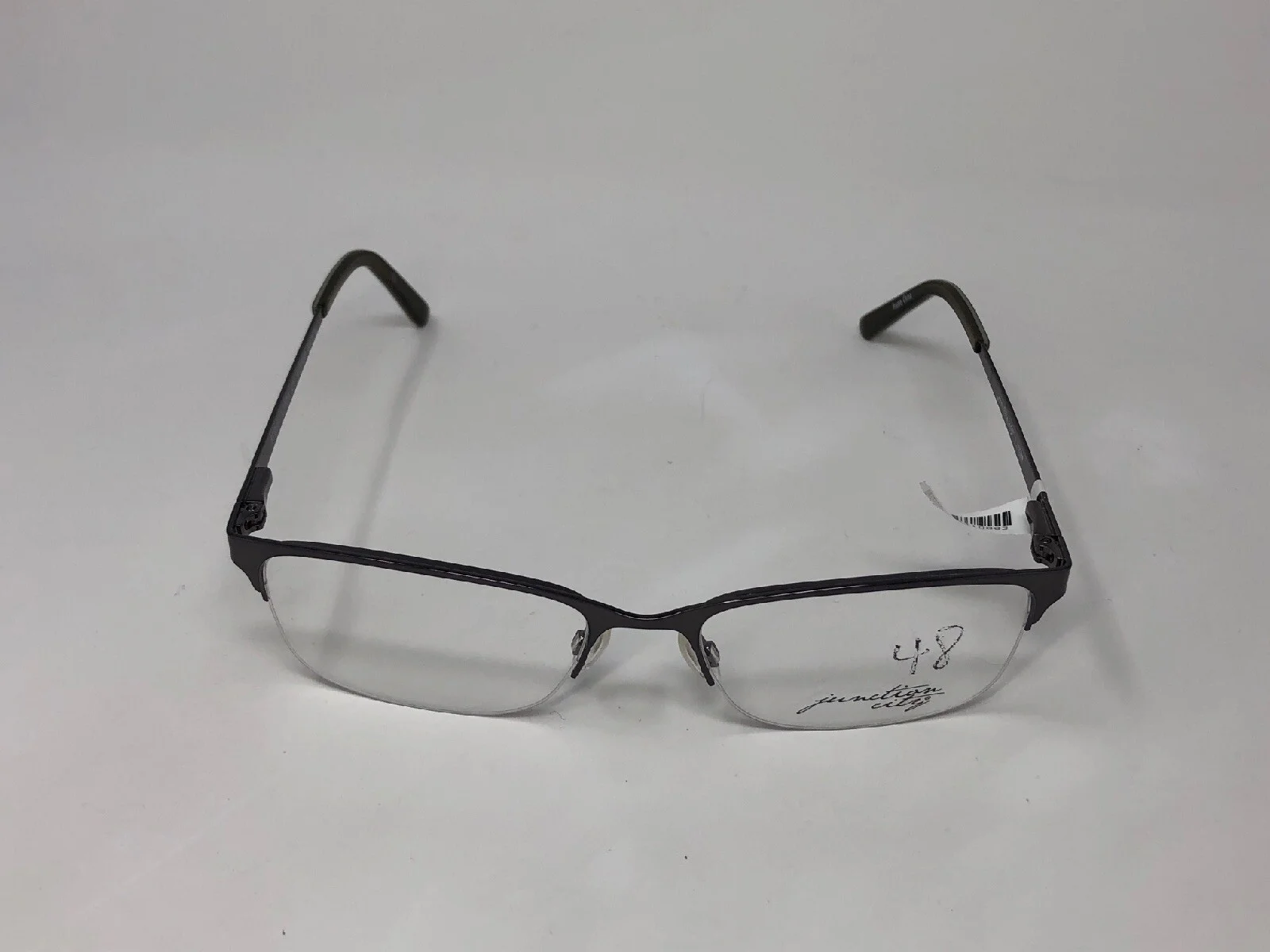 JUNCTION CITY “ROCKFORD” Eyeglasses Frame 55-18-145 Gunmetal/Olive SZ25 3