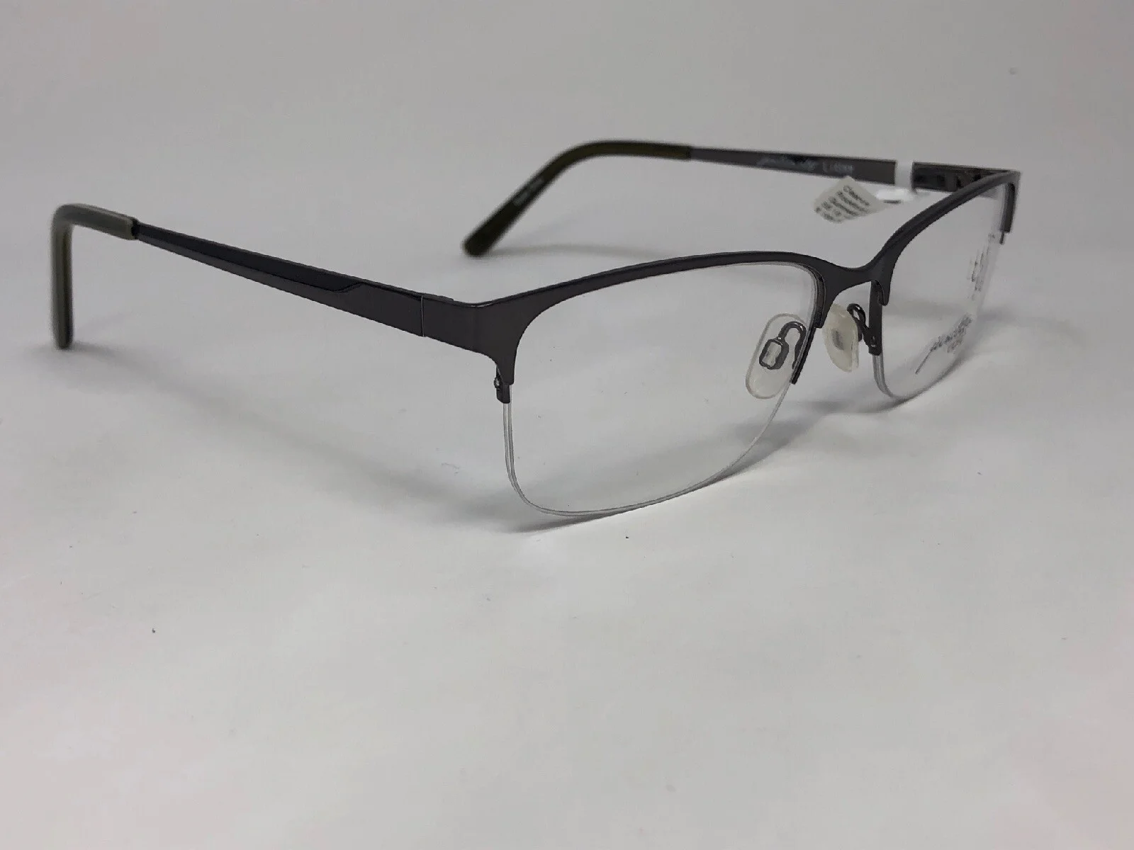 JUNCTION CITY “ROCKFORD” Eyeglasses Frame 55-18-145 Gunmetal/Olive SZ25 4