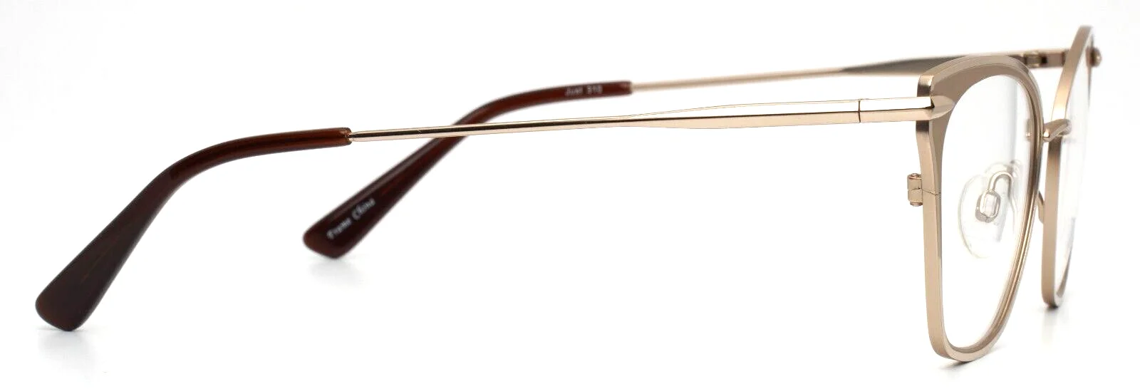 JUST! 310 Shiny Gold Womens Cat Eye Full Rim Eyeglasses 50-17-140 B:41 4