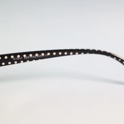 Justice computer eyeglasses, cat eye frames dot black and white new N4 4