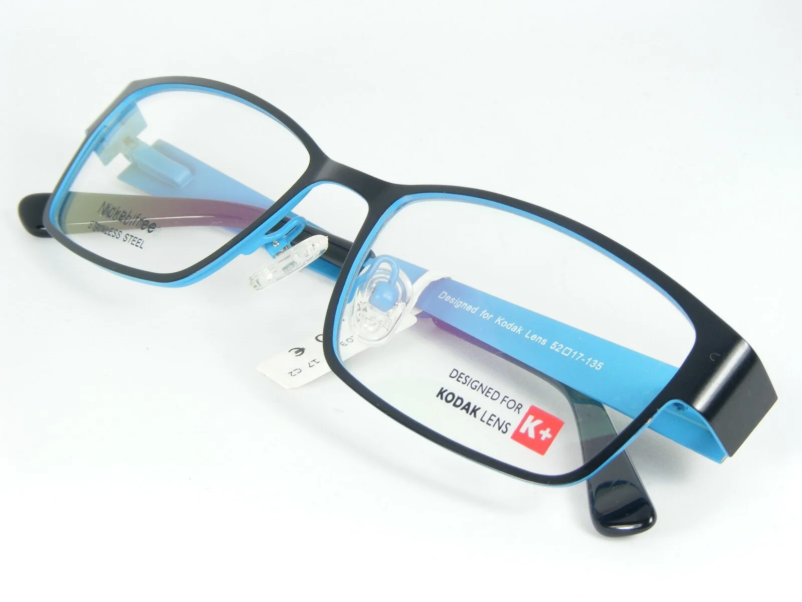 K+ Designed for KODAK LENS 5103 C2 BLACK /BLUE EYEGLASSES 52-17-135mm (NOTES) 4