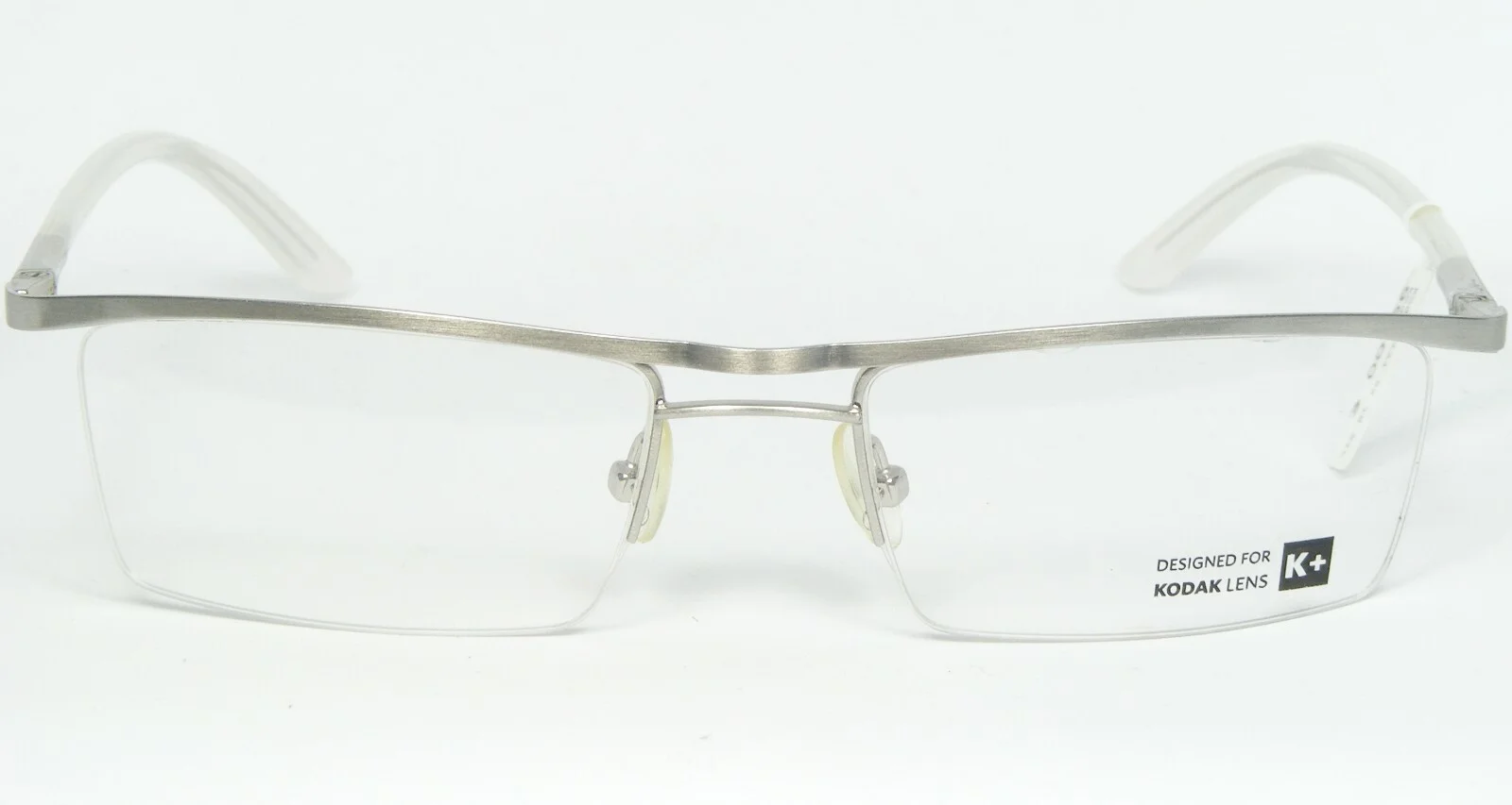 K+ Designed for KODAK LENS D 1A1 SIL SILVER EYEGLASSES FRAME 52-18-140mm 2