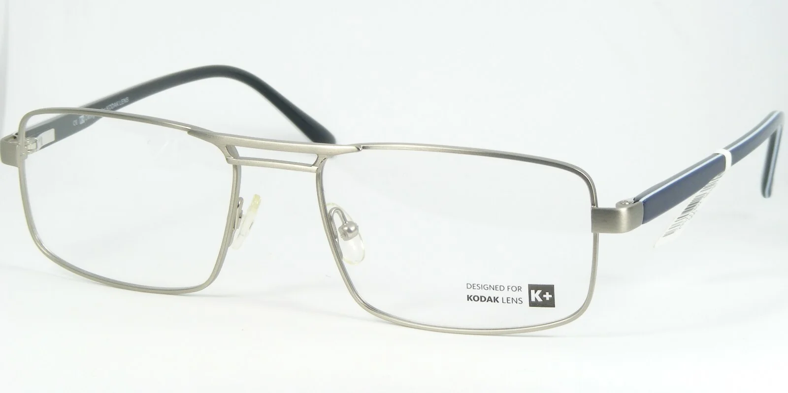 K+ Designed for KODAK LENS D 1D3 SIL SILVER EYEGLASSES GLASSES FRAME 55-18-145mm
