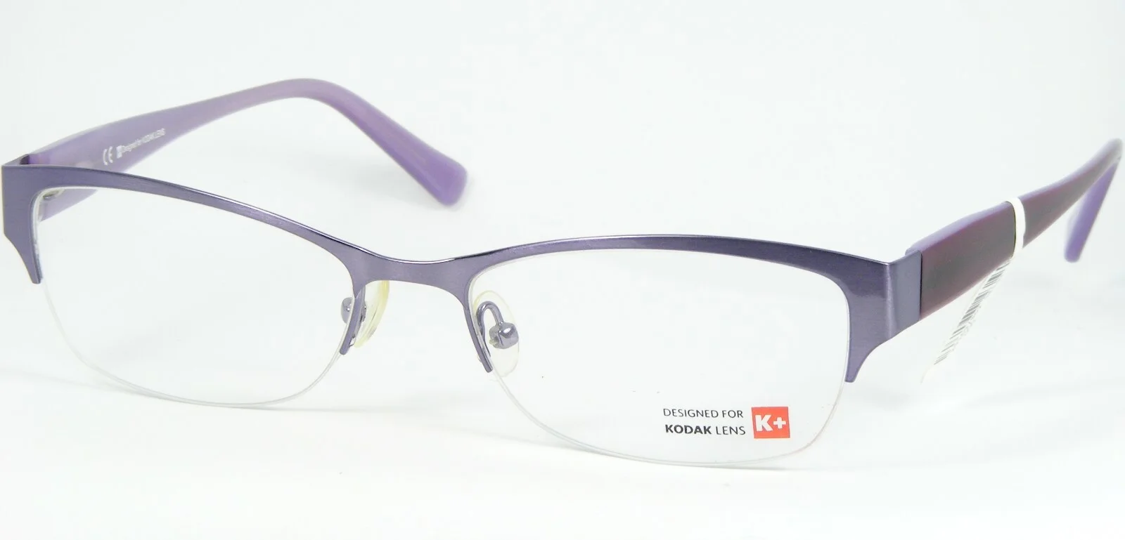 K+ Designed for KODAK LENS F 3B3 PUR PURPLE LAVENDER EYEGLASSES 53-17-140mm