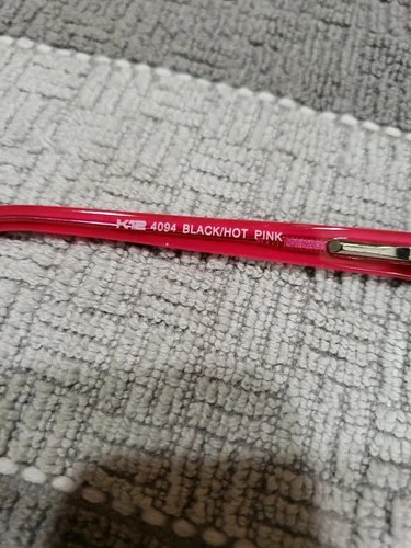 K12 Eyeglass Frames 4094 Black Hot Pink Kids 48 16 130 New 3