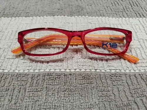 K12 Eyeglass Frames 4094 Hot Pink Waves Kids 48 16 130 New
