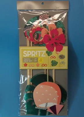 K159B Spritz Photo Booth/Selfie 10 Prop Kit: 4 Eyeglasses 2 Flowers 2 Leaves.... 2