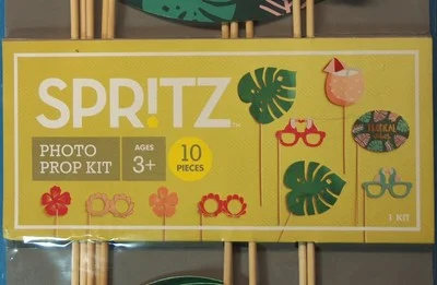 K159B Spritz Photo Booth/Selfie 10 Prop Kit: 4 Eyeglasses 2 Flowers 2 Leaves.... 3